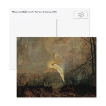 Midsummer Night by Atkinson Grimshaw Post Card