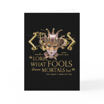 Midsummer Night's Dream Quote (Gold Version) Greeting Cards