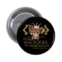 Midsummer Night's Dream Quote (Gold Version) Pins