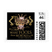 Midsummer Night's Dream Quote (Gold Version) Postage