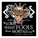 Midsummer Night's Dream Quote posters