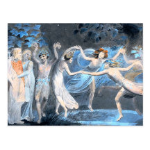 Midsummer Night's Dream, William Blake Postcard