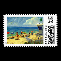 Midtown Beach postage stamp stamps