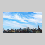 Midtown Manhattan Skyline Swirled Sky Color canvas prints
