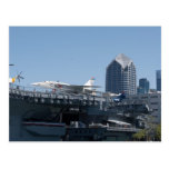 Midway Aircraft Carrier Docked In San Diego Postcard