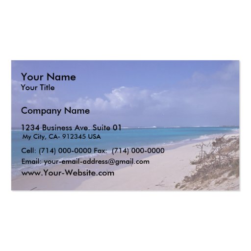 Midway Atoll beach Business Card