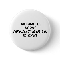 Midwife Deadly Ninja by Night buttons by poorrichards Midwife Deadly Ninja by Night buttons