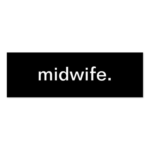 Midwife Nurse Business Card (front side)