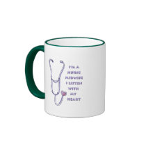 Midwife Nurse Heart mugs by artmuvz_nurses Midwife Nurse Heart mugs