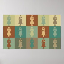 Midwife Pop Art Poster