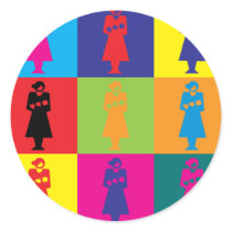 Midwifery Pop Art stickers by sciencewillprevail Midwifery Pop Art stickers
