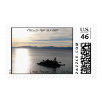 Midwinter sunset postage stamps