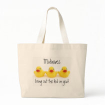 Midwives and Yellow Rubber Ducks Tote Bag