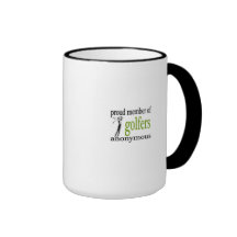 Miembro orgulloso de los golfistas anónimos taza