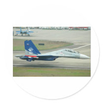 MIG FLY-BY ROUND STICKERS