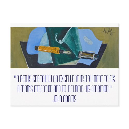 Mightier Than the Sword postcard