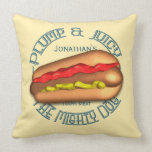 Mighty Dog Hotdog Personalized Pillow