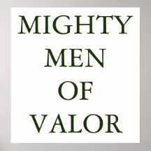 MIGHTY MEN OF VALOR PRINT