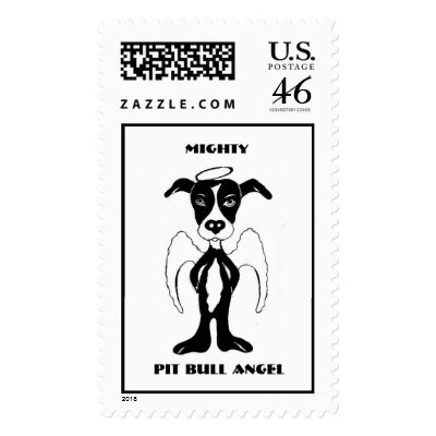 Mighty Pit Bull Angel, MIGHTY, PIT BULL ANGEL Stamps by KittensCustoms