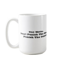 Mighty Pit Bull Angel, Our Motto:Don't Punish T... mugs