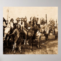 Mighty Sioux - Vintage Stereoview Print