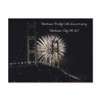 MightyMac_05, Mackinaw Bridge 50th Anniversary ... postcards by rosebudstudios MightyMac_05, Mackinaw Bridge 50th Anniversary ... postcards