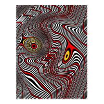 Migraine Aura Optical Illusion Post Card