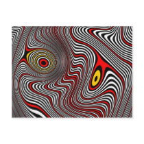 Migraine Aura Optical Illusion Postcard
