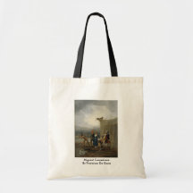 Migrant Comedians By Francisco De Goya Canvas Bags