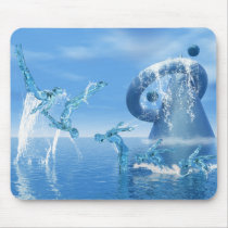 Migration Mousepad With Ocean Reflection Human