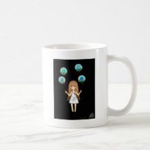Mika and the balloons coffee mug