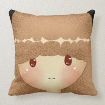 Mika Face Throw Pillows