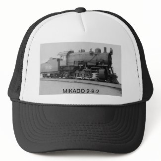 Mikado 2-8-2 Vintage Steam Engine Train Hat