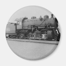 Mikado 2-8-2 Vintage Steam Engine Train Magnet