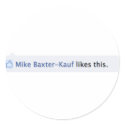 Mike Baxter Kauf Likes This-Stickers by bmoreconnected Mike Baxter Kauf Likes This-Stickers