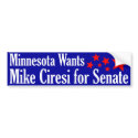 Mike Ciresi for Senate bumper stickers by irregulargoods Mike Ciresi for Senate bumper stickers