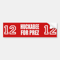 MIKE HUCKABEE 2012 bumper stickers