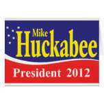 Mike Huckabee for President, 2012 cards