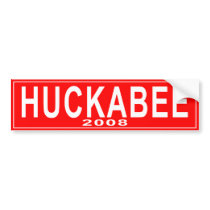 Mike Huckabee Red 2008 Bumper Sticker bumper stickers