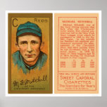 Mike Mitchell Reds Baseball 1911 posters