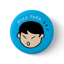Mike Park Button (Blue) by mikeasianman Mike Park Button (Blue)