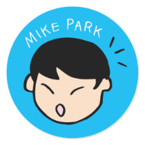 Mike Park Sticker (Blue)