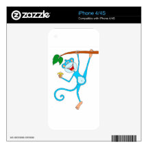 Mike the Monkey Decal For The iPhone 4S