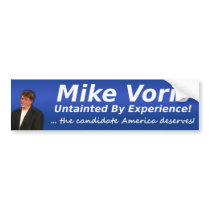 Mike Voris : Untainted By Experience bumper stickers by RealCatholicTV Mike Voris : Untainted By Experience bumper stickers