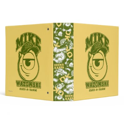 Mike Wazowski - Scarer in Training 3 Ring Binder