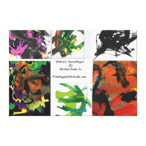 "Mike's Abstract Assemblage1" Gallery Wrap Canvas