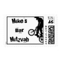Mike's Bar Mitzvah Biker postage