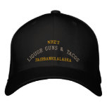 Mike's, LIQUOR GUNS & TACOS, Fairbanks,Alaska Embroidered Baseball Cap