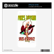 Mike's Raygun Sales & Service iPhone 4S Decals