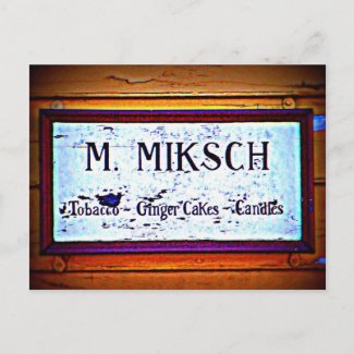 Miksch House Sign postcard
